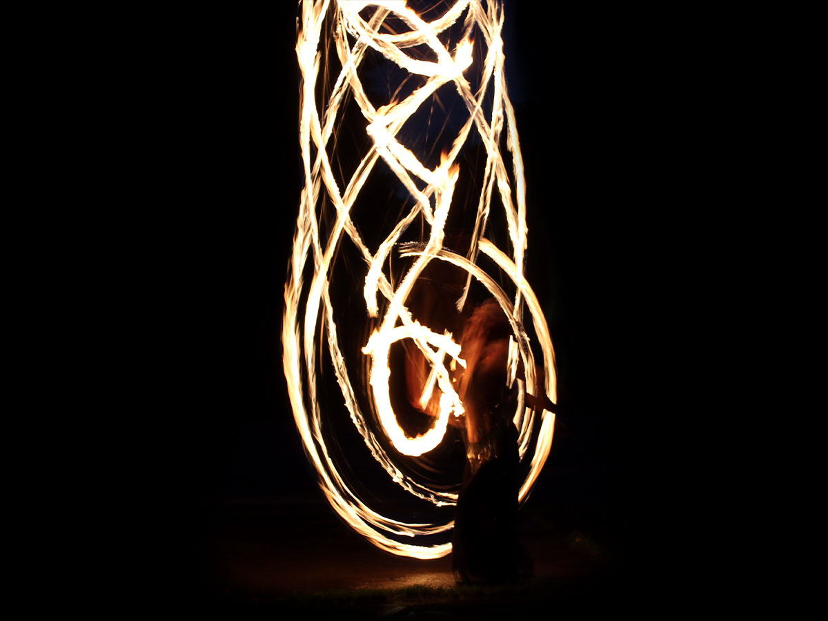 Feuershow mit Seil - © Flamma Mystica, die Feuerakrobaten aus Leipzig